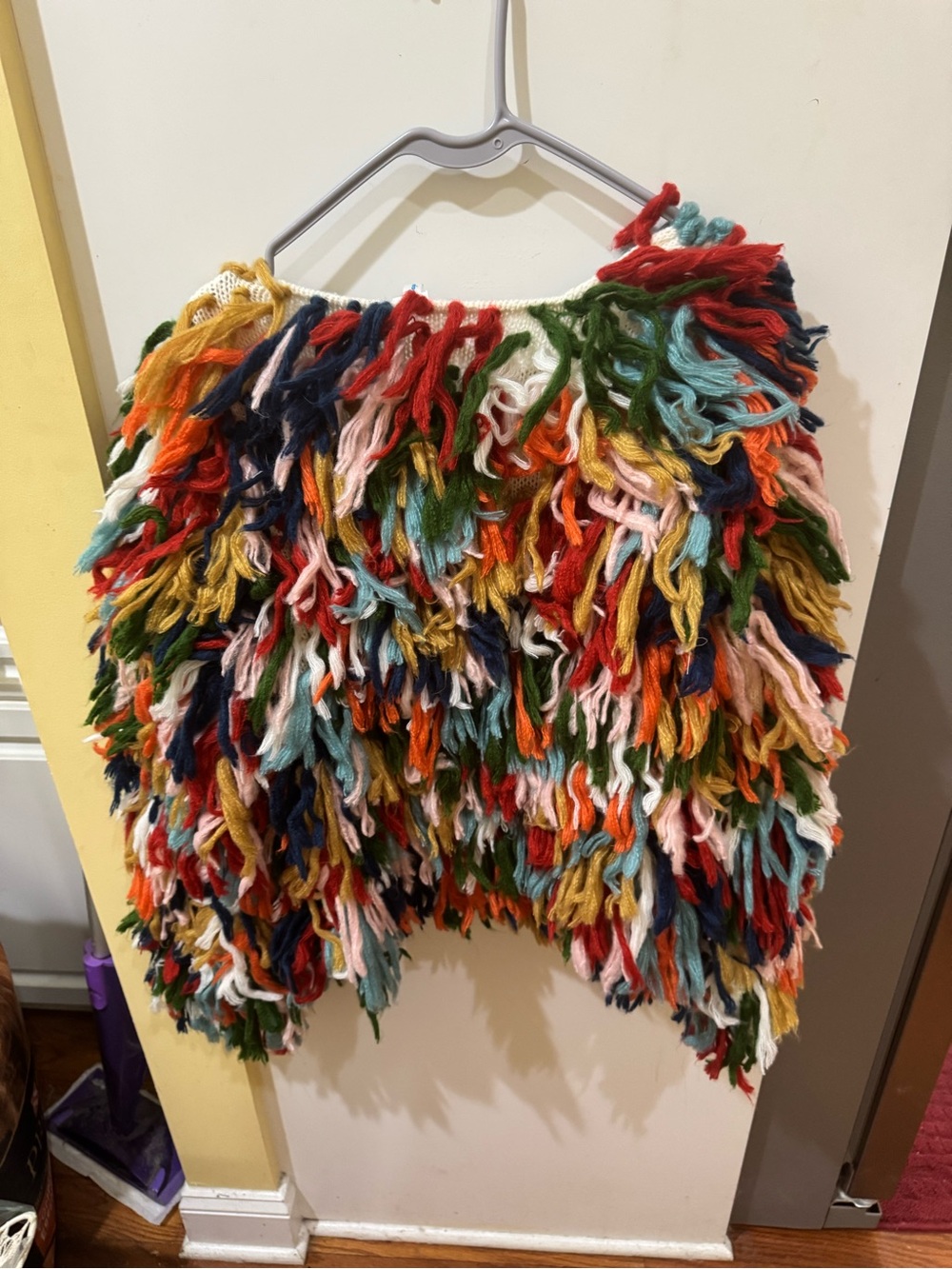 Festival Colorful Multi-Stripe Fringe Knit Cardigan - Picture 10 of 10